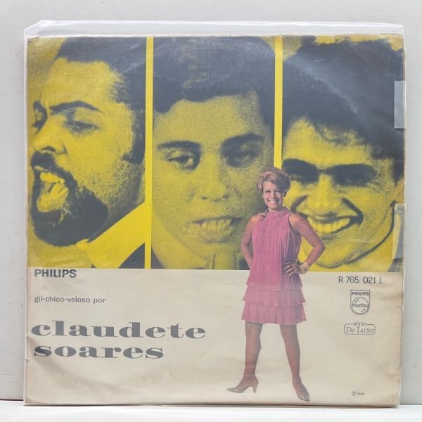 良好!! 伯オリジナル MONO 深溝 [CLAUDETE] CLAUDETTE SOARES Gil Chico Veloso Por ('68 Philips) w/ Gilberto Gil 初回 モノラル