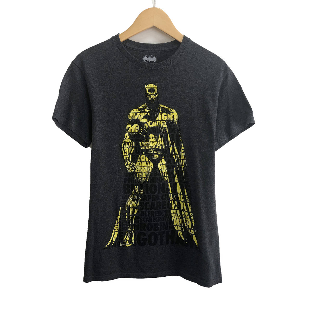 USA 古着 半袖 Tシャツ BATMAN グレー メンズSサイズ アメコミ DCコミックス スーパーヒーロー 古着卸 激安 BA1237_画像1