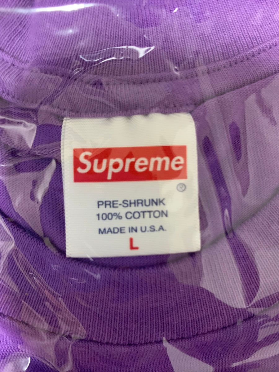正規品/新品 Supreme Warm Up Tee パープル Lサイズ シュプリーム 紫色