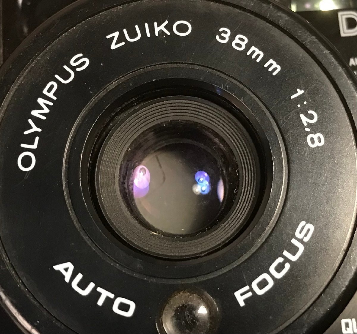 SS-1418■送料込■OLYMPUS Quick Flash AFL-S QUARTZDATE DX AF ZUIKO フィルムカメラ 378g●ジャンク扱い/くATら_画像2