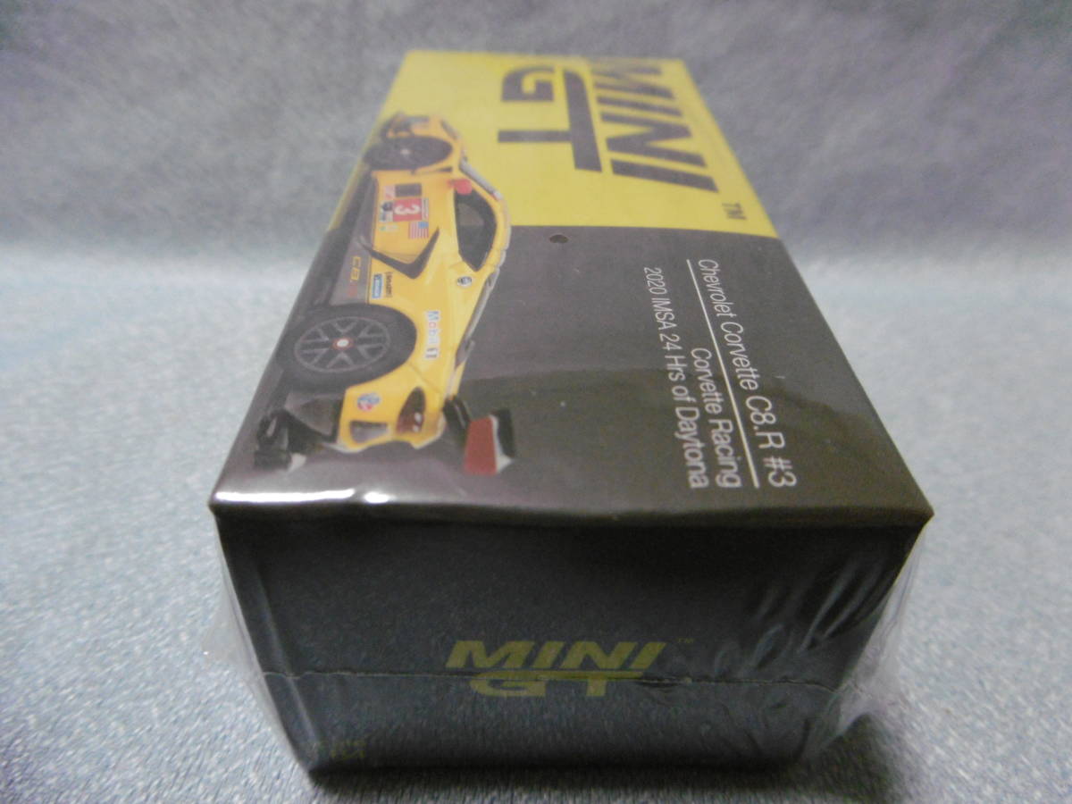 未開封新品 MINI GT 253 Chevrolet Corvette C8.R #3 Corvette Racing 2020 IMSA 24 Hrs Daytona 左ハンドル_画像2