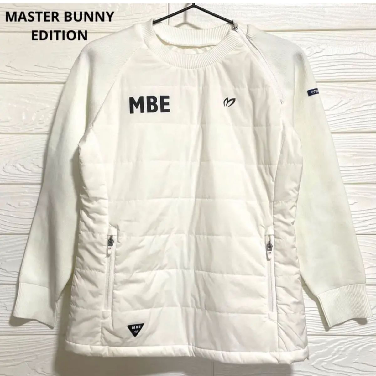 MASTER BUNNY EDITION マスターバニー ブルゾン 白 ホワイト ロゴ 防風