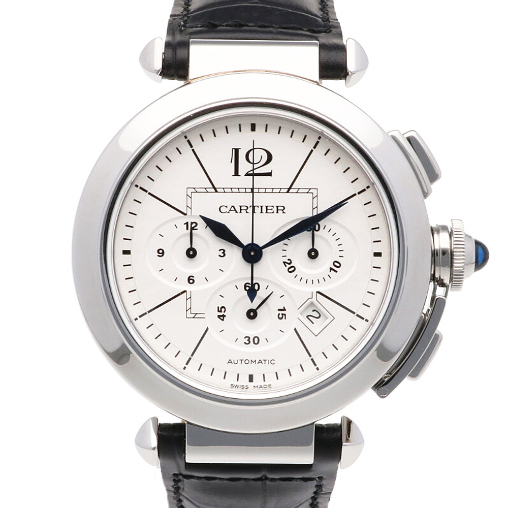 カルティエ パシャ42mm 腕時計 ステンレススチール 2860 自動巻き 1年保証 CARTIER 【中古】 美品