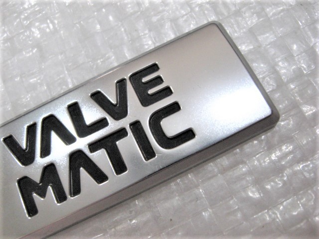 ★希少 バルブマチック バルブマティック VALVE MATIC A121 カローラフィールダー アクシオ 14系? 取付車種不明 エンブレム 旧車 1点 中古B_画像6