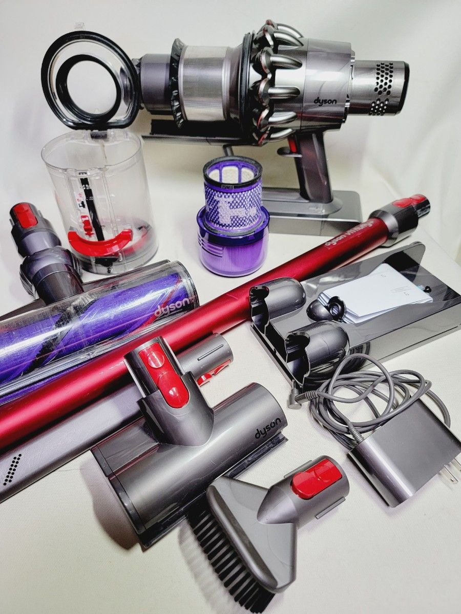 dyson ダイソンv11 sv14 fluffy エコモード66分 ミニモーターヘッド付