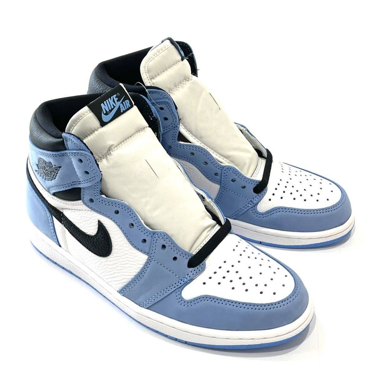 未使用 NIKE ナイキ AIR JORDAN 1 RETRO HIGH OG エアジョーダン 1 レトロ ハイ 555088 134  ユニバーシティブルー 26.5cm 箱付き 送料無料