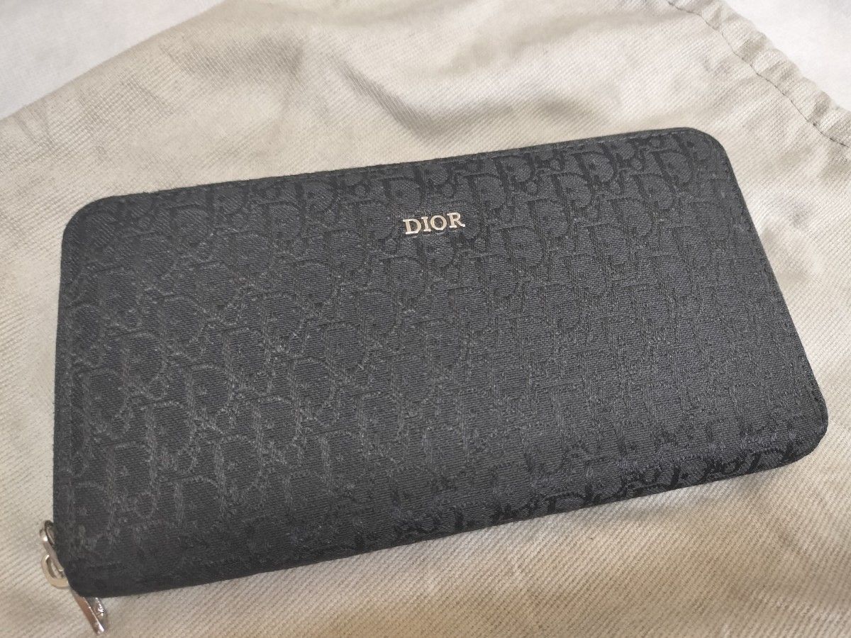 DIOR ロングジップウォレット  ディオール オブリーク ジャカード