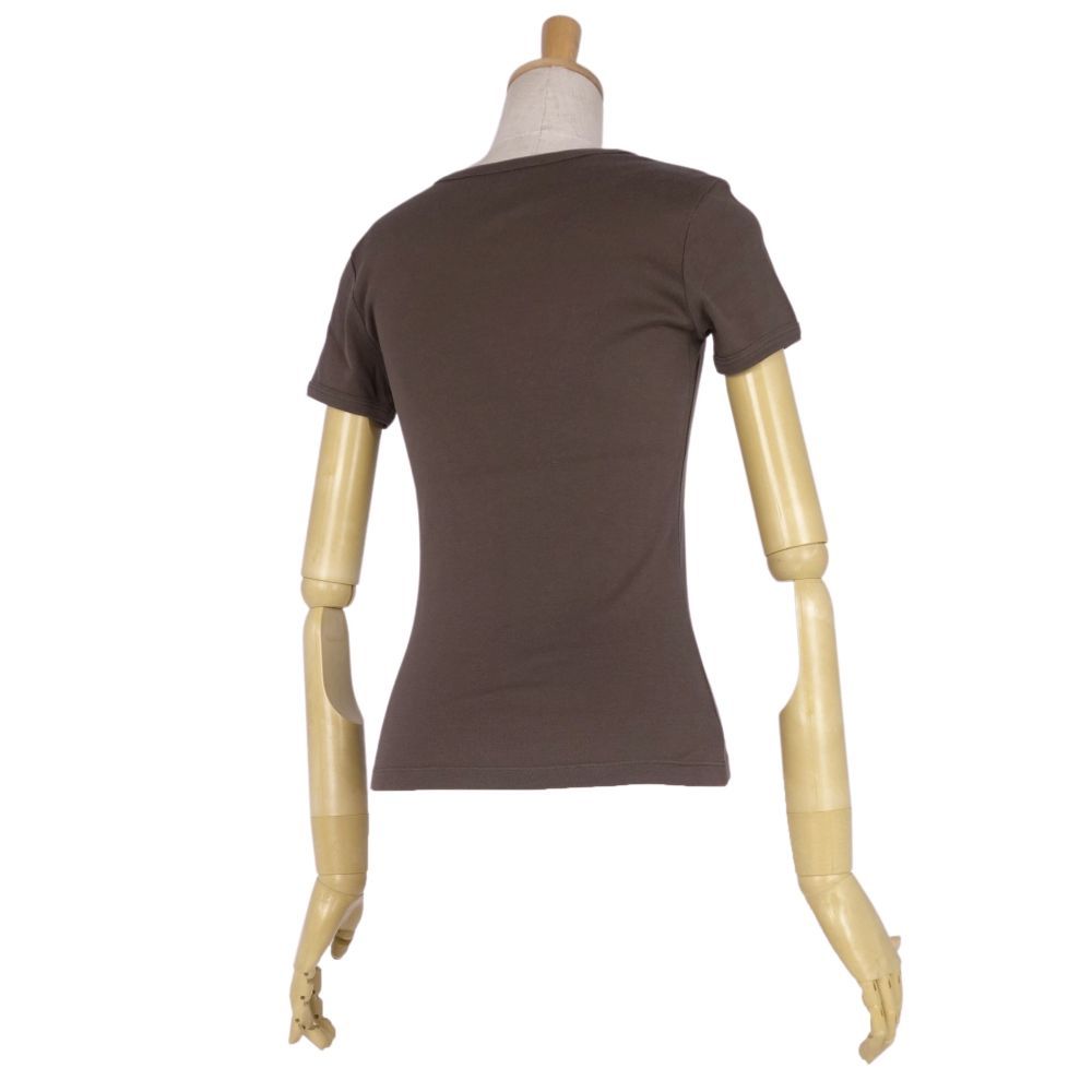  Celine CELINE футболка cut and sewn Macadam хлопок tops женский Франция производства S Brown cg07ob-rm10e25215