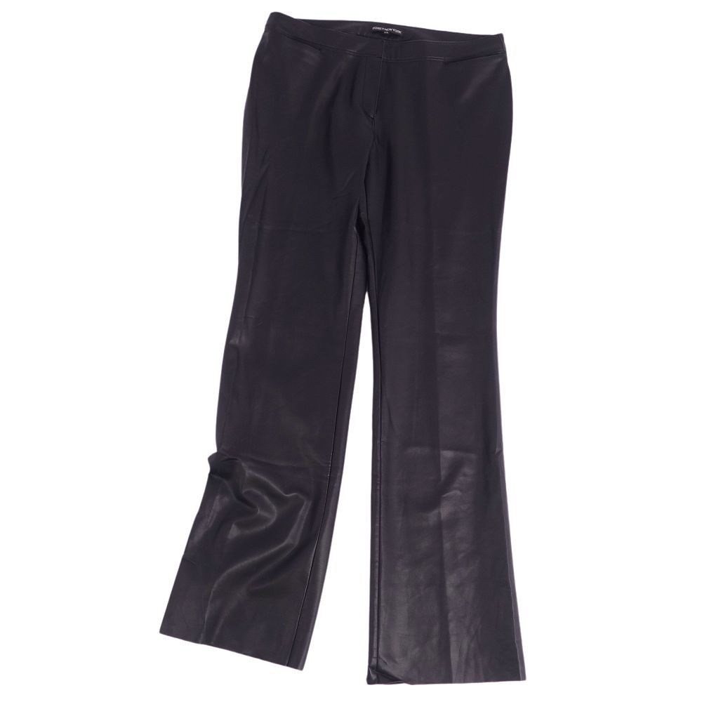  Foxey New York FOXEY NEW YORK брюки длинные брюки искусственная кожа одноцветный низ женский 42 черный cg07om-rm10e25235