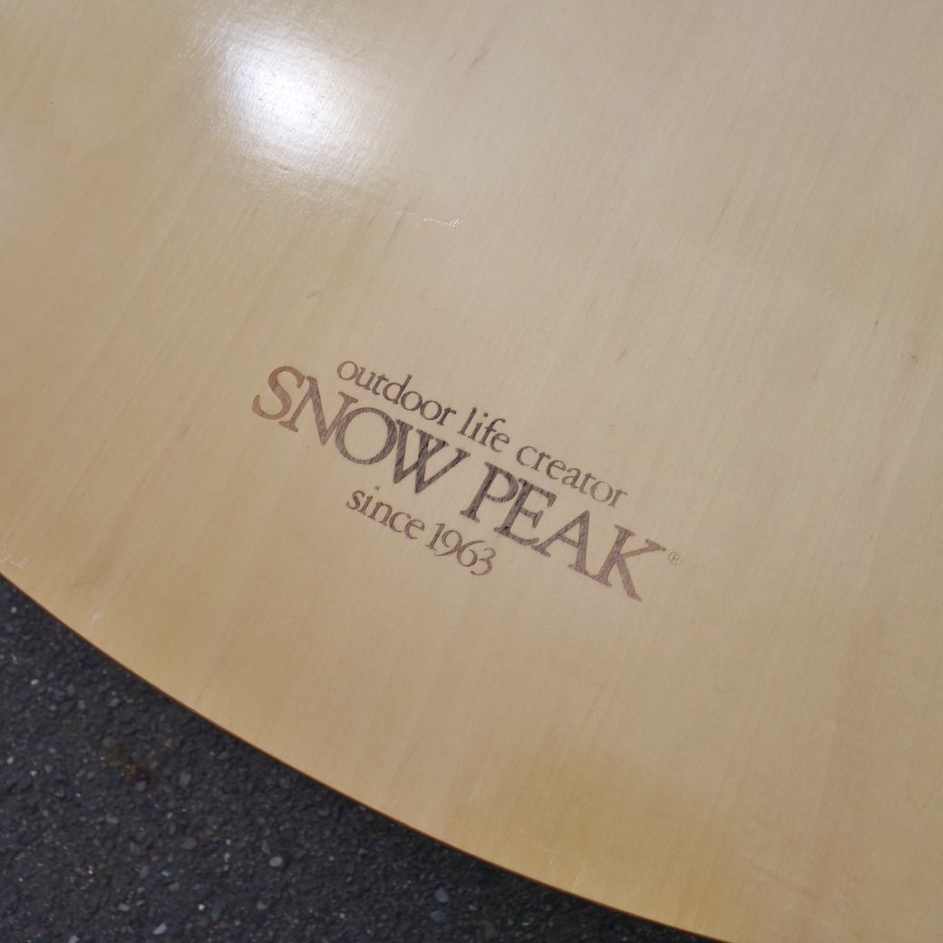 廃盤 スノーピーク snowpeak フォールディング テーブル オーバル LV-31 シナベニア 収納バッグ 付 テーブル シナベニヤ cg09mn-rk26y03894_画像6