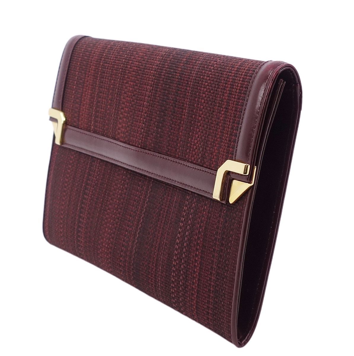  beautiful goods Conte sCOMTESSE bag clutch bag second bag hose hair - horse wool lady's Germany made bordeaux ch09os-rm04e21102