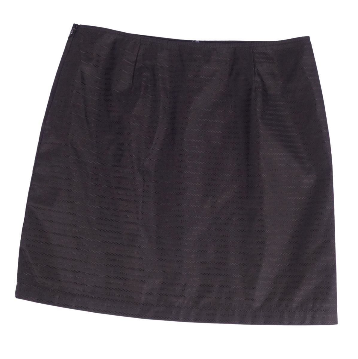  unused Prada PRADA skirt Short skirt tight skirt Logo pattern nylon bottoms lady's 40 black cg08dm-rm05f05779
