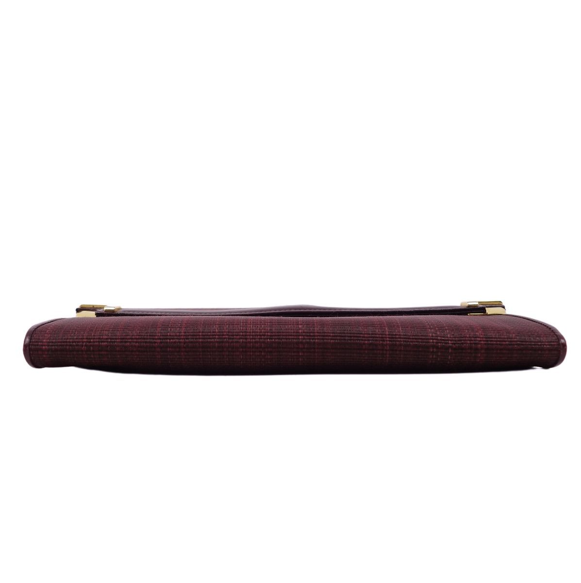  beautiful goods Conte sCOMTESSE bag clutch bag second bag hose hair - horse wool lady's Germany made bordeaux ch09os-rm04e21102