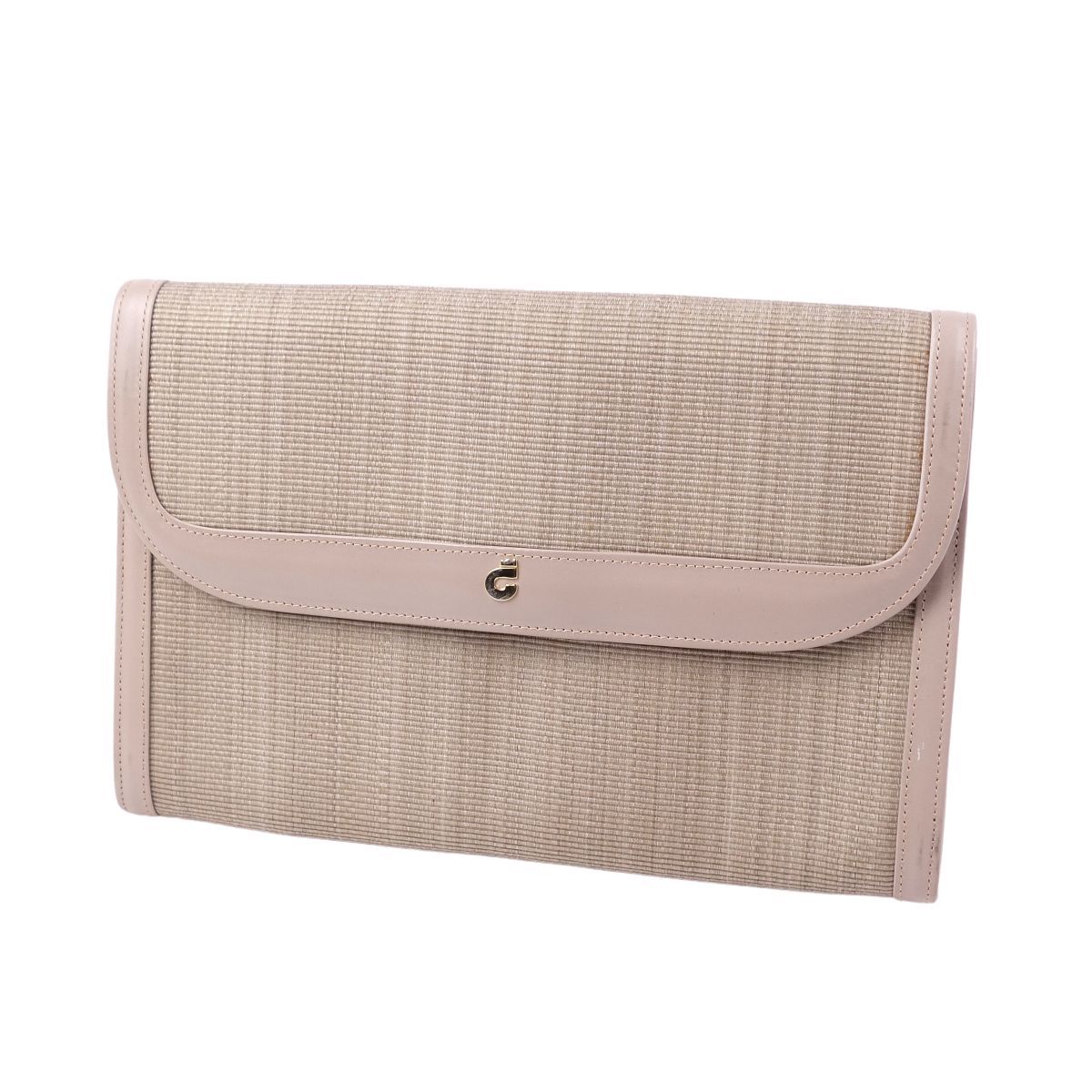  beautiful goods Conte sCOMTESSE bag Mini second bag clutch bag hose hair - bag lady's beige ch11ds-rm05f01410