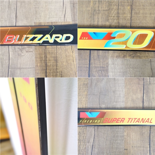未使用 ブリザード BLIZZARD BLIZZARD FIREBIRD SUPER TITANAL V20 190cm センター 65ｍｍ スキー 板 アウトドア cg05mm-rk26y02948_画像9