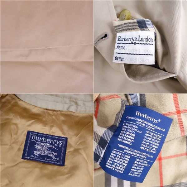 Vintage バーバリー Burberrys コート ステンカラーコート バルマカーンコート 英国製 アウター メンズ SHT48 ベージュ cg09oo-rm04f06005_画像8