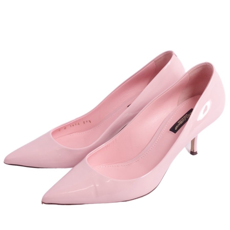  Dolce & Gabbana DOLCE&GABBANA pumps po Inte dotupa tent heel shoes shoes lady's 37.5 pink cg06mn-rm05r06259