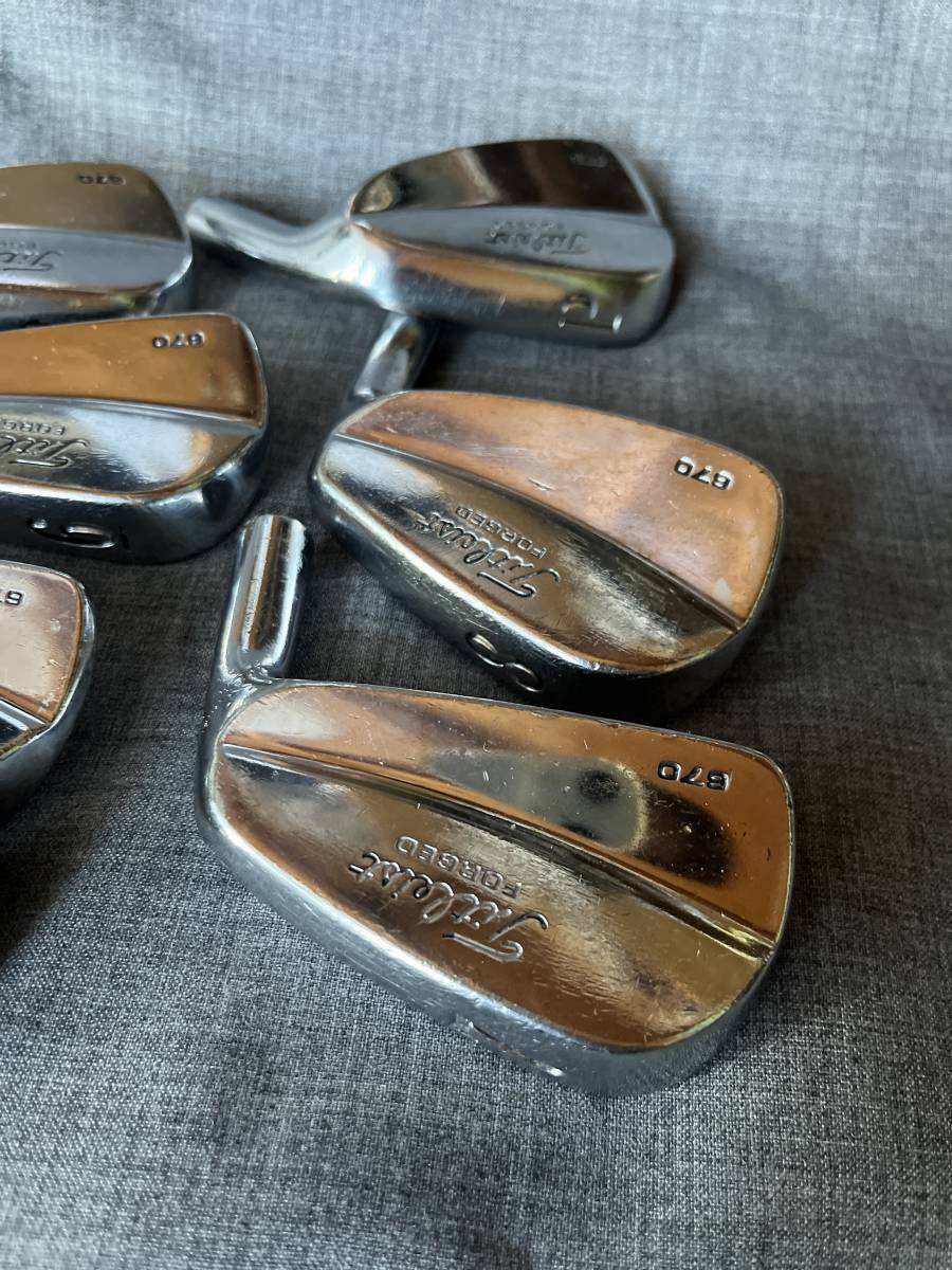新素材新作 Forge Titleist Iron マッスルバックアイアン 7本セット