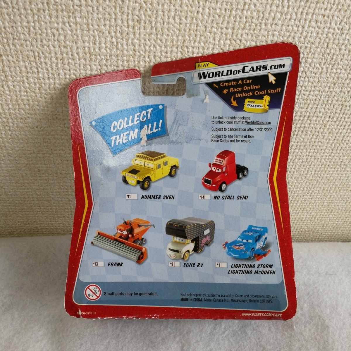 新品 MATTEL マテル社製 Disney ディズニー Cars カーズ ミニカー メガサイズ no stall semi セミ トッド ハウラートップ トラック 123_画像2