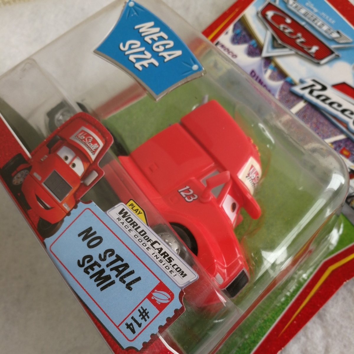 新品 MATTEL マテル社製 Disney ディズニー Cars カーズ ミニカー メガサイズ no stall semi セミ トッド ハウラートップ トラック 123_画像3