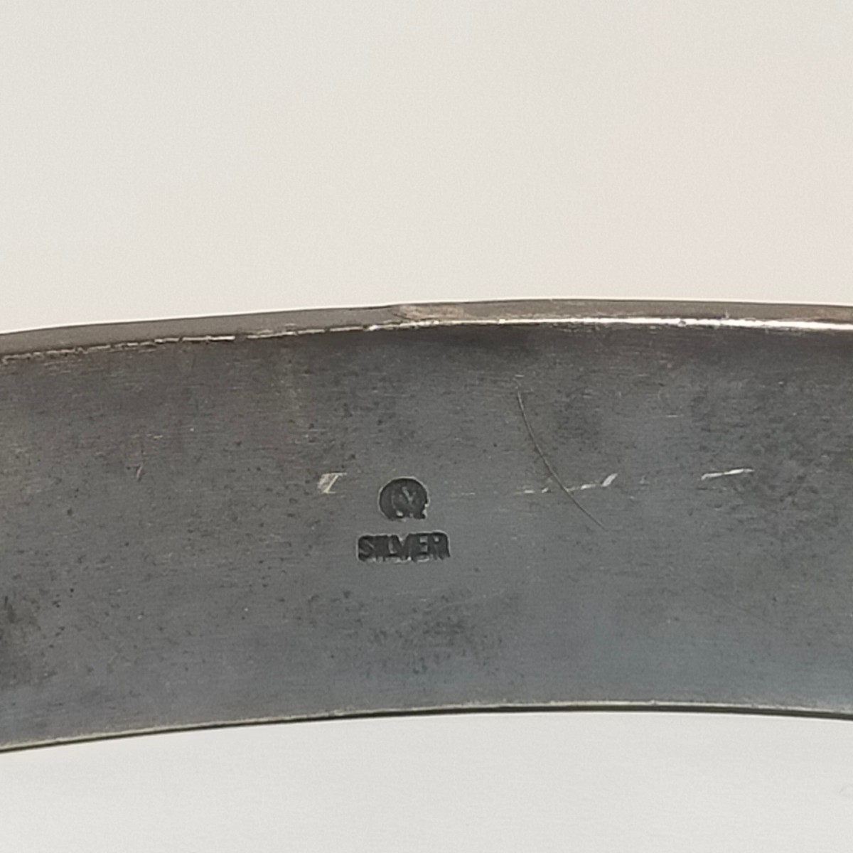 AQUA SILVER アクアシルバー 幸せを運ぶコイン 6ペンスメンズバングル BG-089BRF silver925/シルバー925
