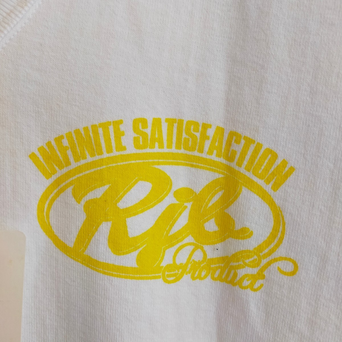 新品未使用タグ付 R.J.B the Flat Head フラットヘッド TSV205 SATISFACTION 両面プリント Vネック Tシャツ 半袖 40(L) ホワイト(白)_画像4