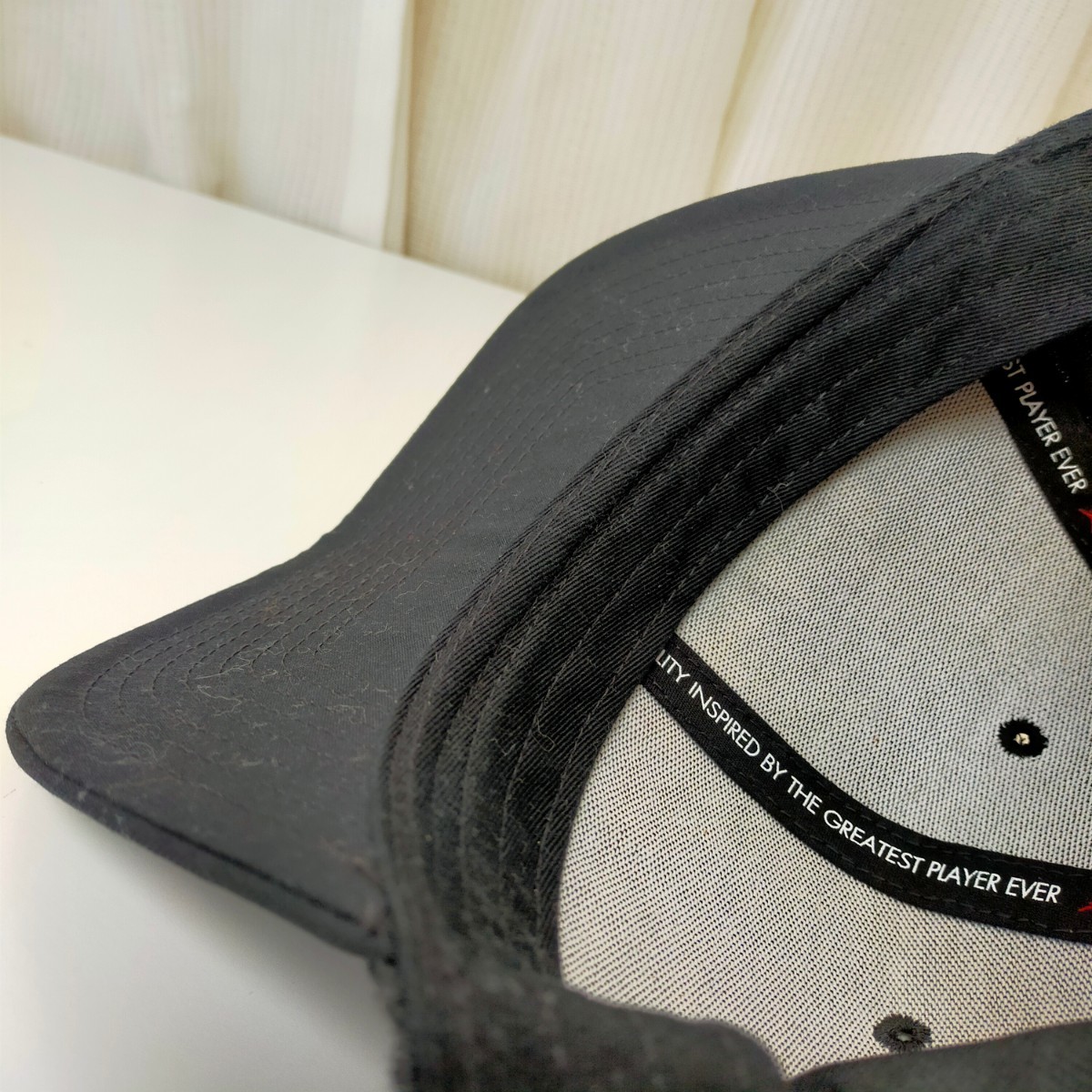 NIKE ナイキ JORDAN BRAND ジョーダン ブランド CU9126-010 スナップバック タオル地 キャップ 帽子 フリー ブラック(黒）の画像6