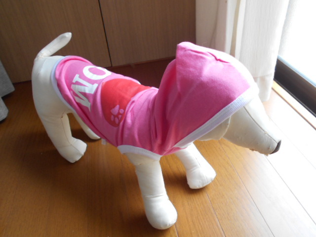 小型犬☆可愛い春向けパーカー　ピンク　4号　M　身丈27ｃｍ　胸囲40ｃｍ_画像7