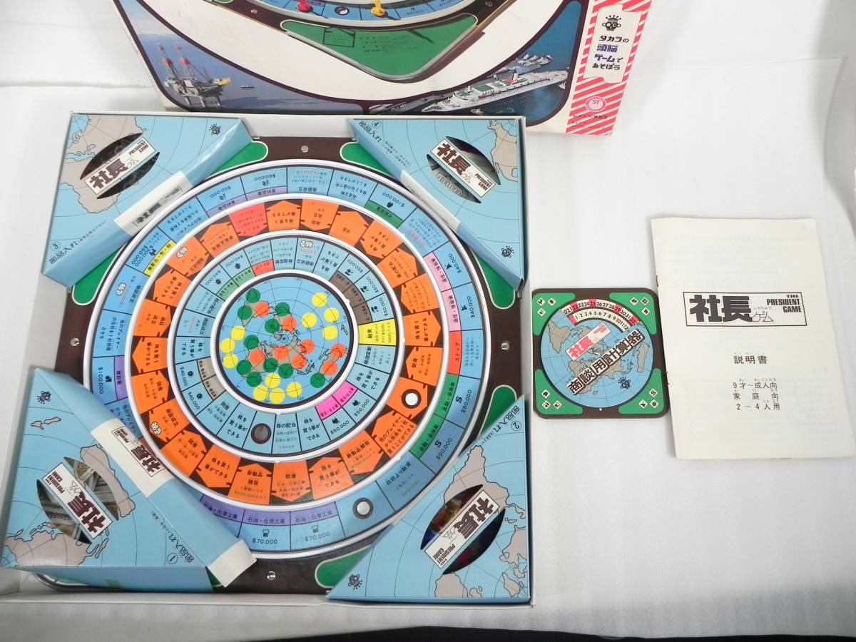 [Q9579]タカラ 社長ゲーム ボードゲーム 旧タカラ 当時物 昭和レトロ_画像2