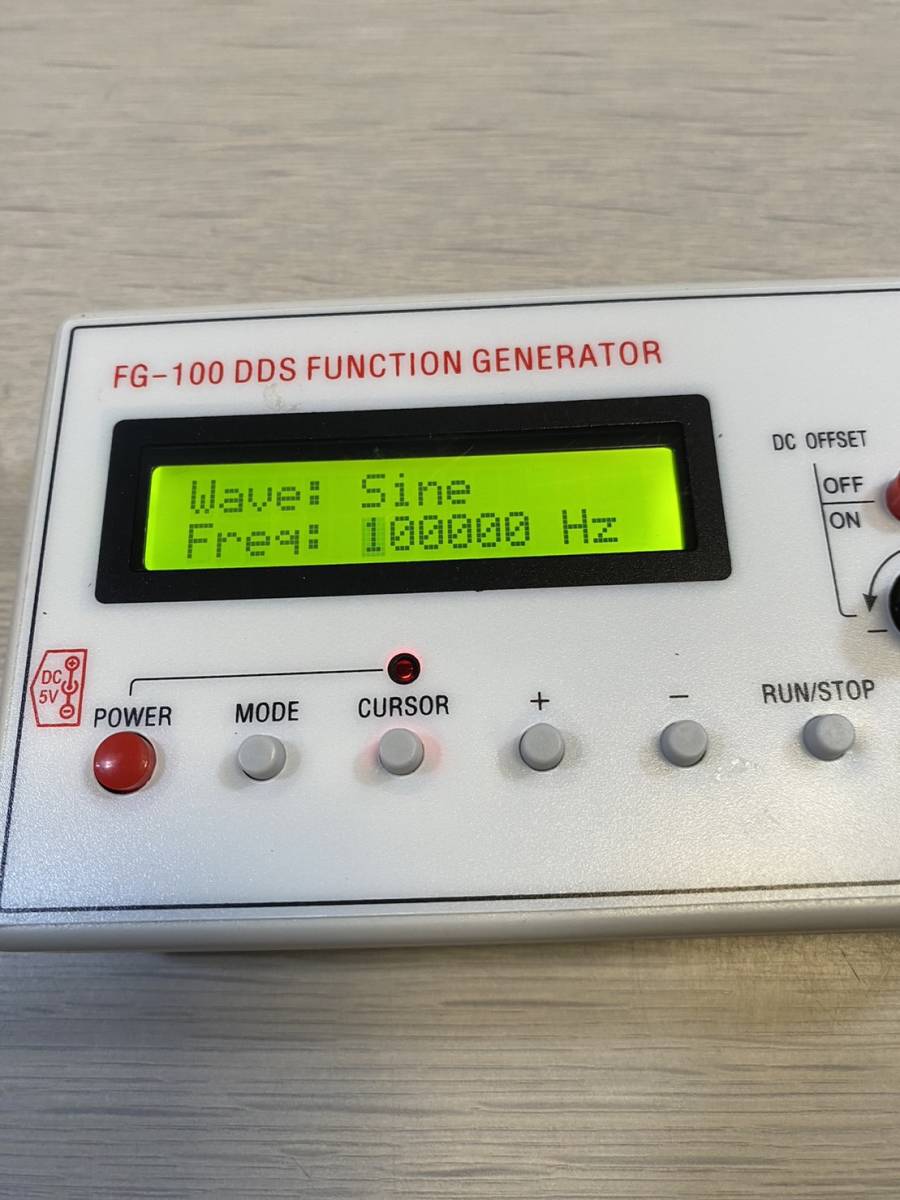 ファンクションジェネレーター シグナル ジェネレーター 正弦波 周波数 カウンター　FG-100 DDS_画像7