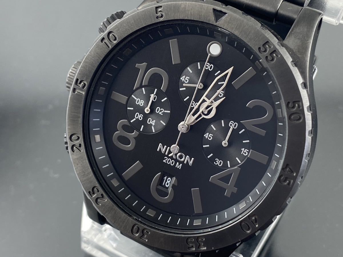 [A1187]☆メンズ腕時計 クォーツ NIXON ニクソン THE48-20 CHRONO 動作品