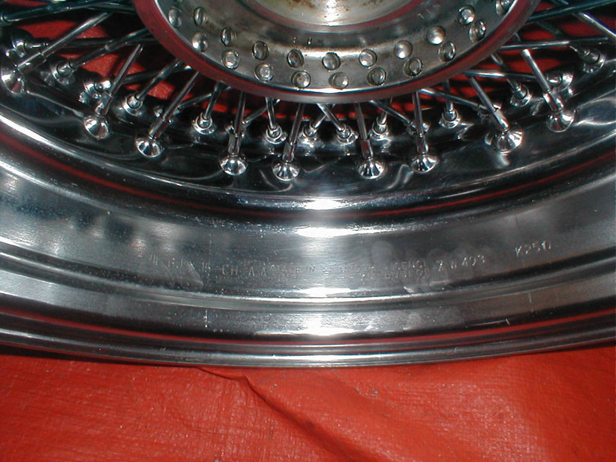 ** Jaguar * wire wheel / center lock / Dunlop [ part shop. interior . how might it be?/6JX15/ that time thing / quality goods / 1 pcs ]**