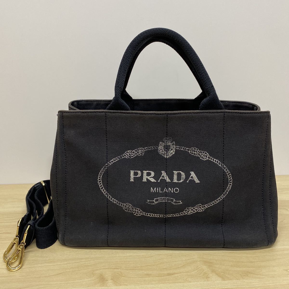 PRADA プラダ カナパ M トートバッグ ハンドバッグ 2way ショルダー