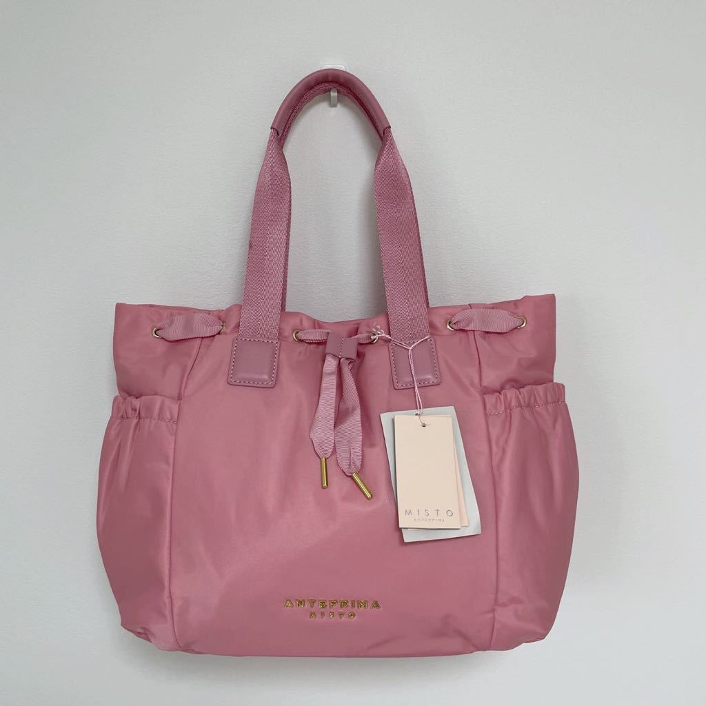  new goods ANTEPRIMA Anteprima Mist spo ru tea vo medium tote bag usually using commuting going to school A4 mother's bag pink unused 