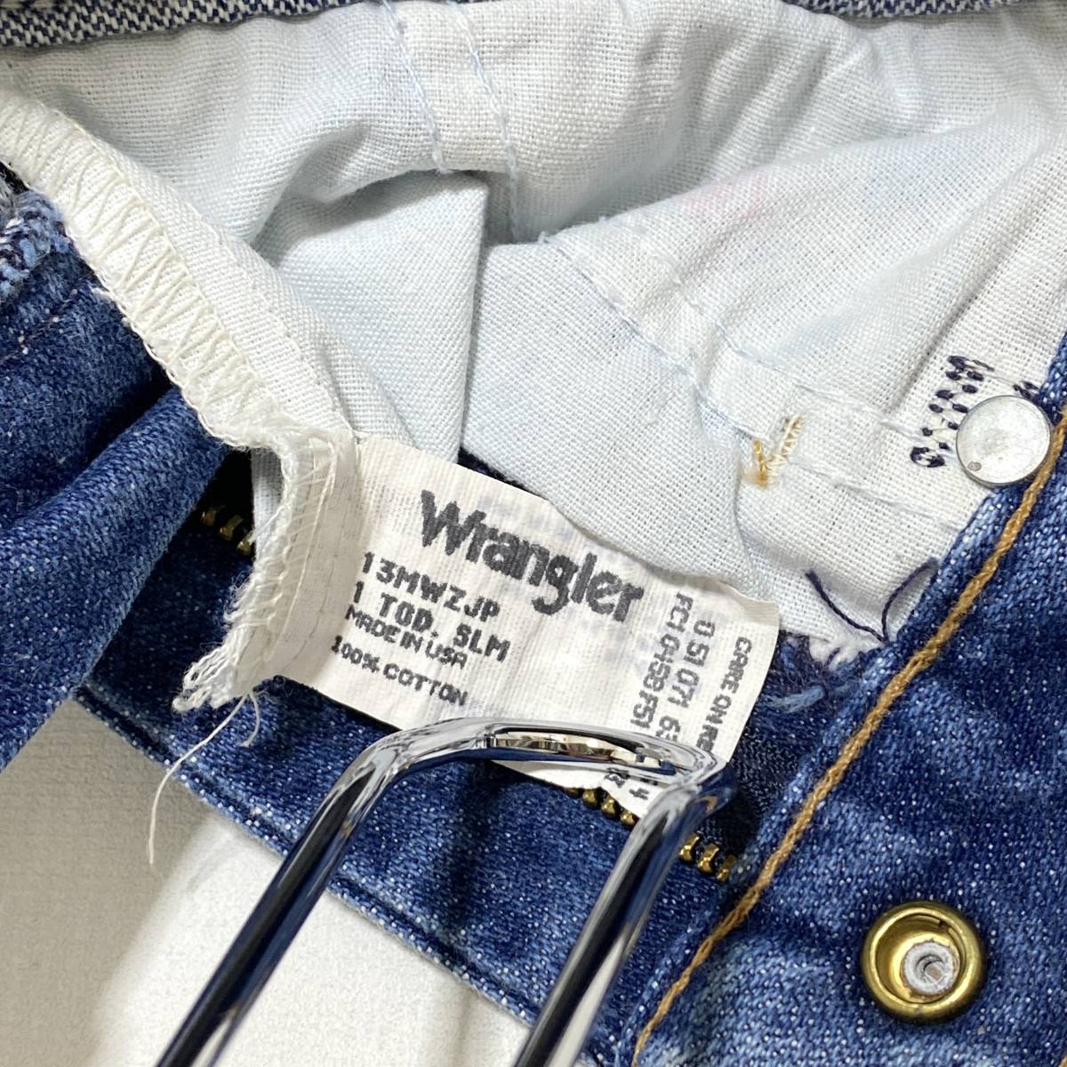 USA made Wrangler Wrangler 13MWZJP jeans Denim 1T Kids baby child clothes Vintage old clothes 23-0914