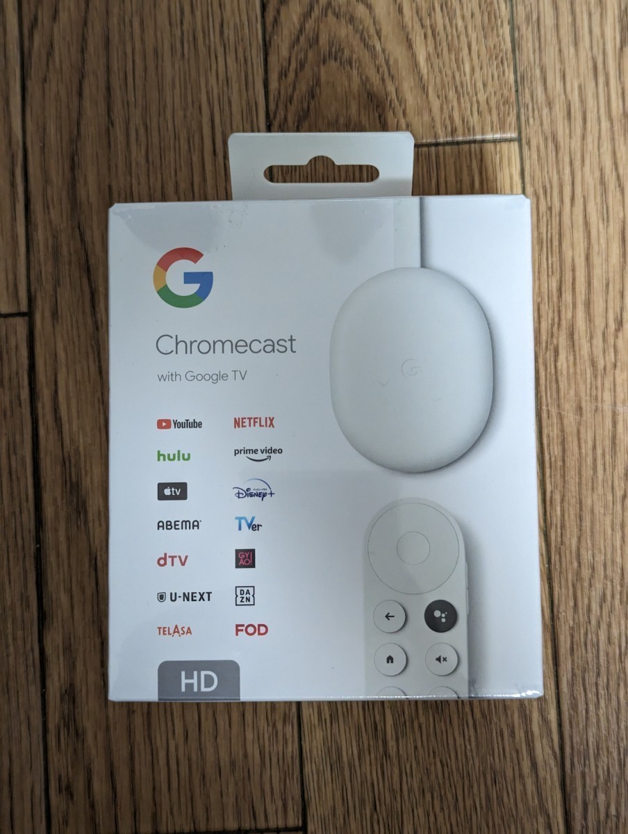 【送料無料・新品】Google グーグル Chromecast with Google TV HD Snow 2K クロームキャスト GA03131-JPのサムネイル
