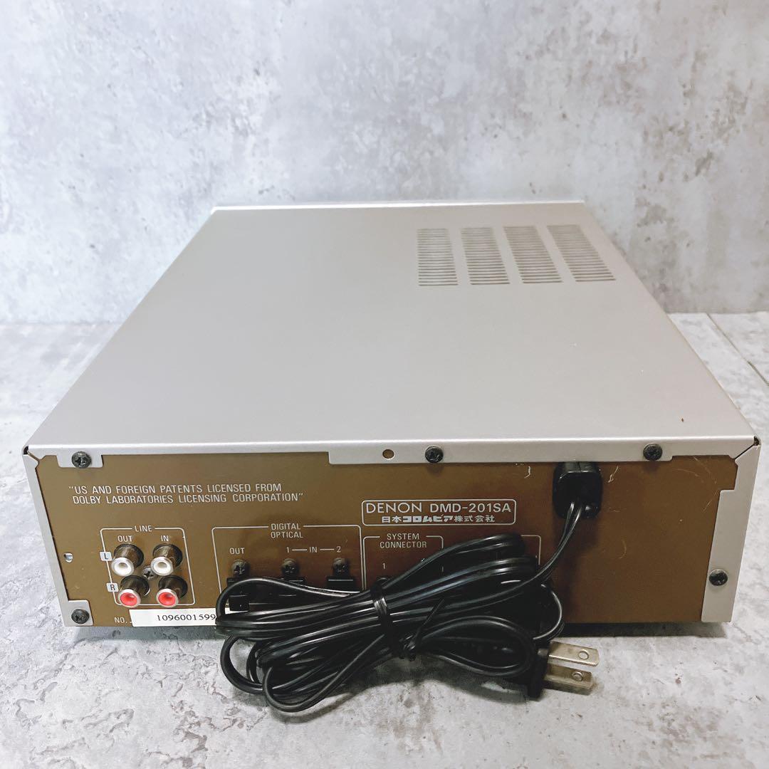 【希少】デノン MDレコーダー DMD-201SA MDプレイヤー MDプレーヤー MDデッキ 動作OK ツマミ欠品