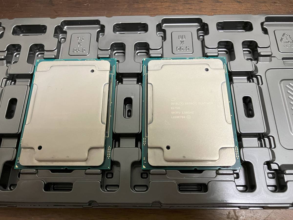 2個セットIntel Xeon Platinum CPU 8175M 24Core/48Threads 2.5Ghz