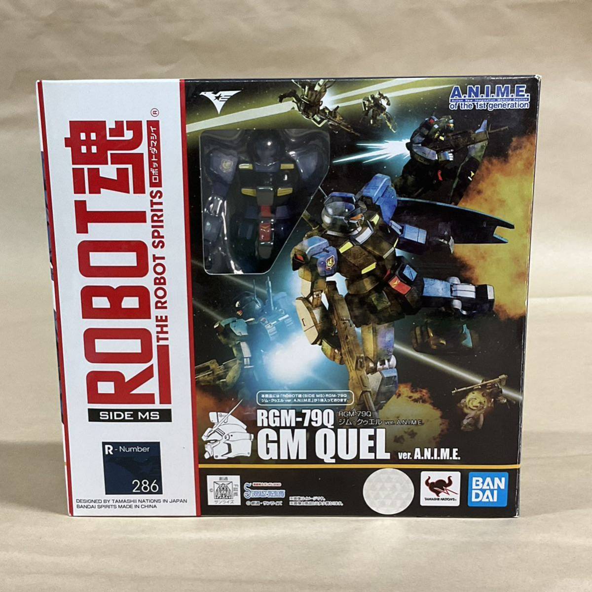 中古品 ROBOT魂 機動戦士ガンダム SIDE MS アクション フィギュア ロボット魂 ジム・クゥエル ver. A.N.I.M.E 魂ウェブ商店 バンダイの画像1