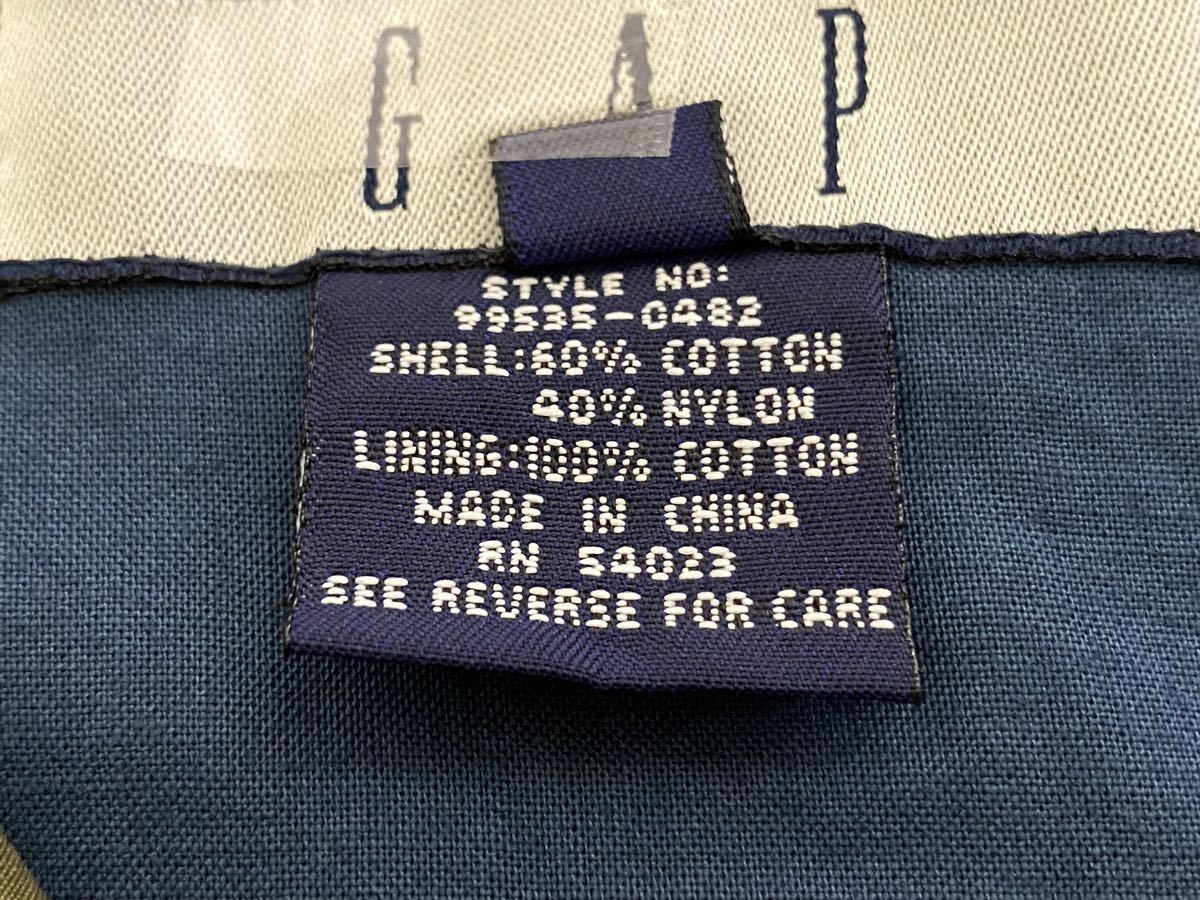 OLD GAP フィールドパーカー オリーブ レアサイズS ナイロン