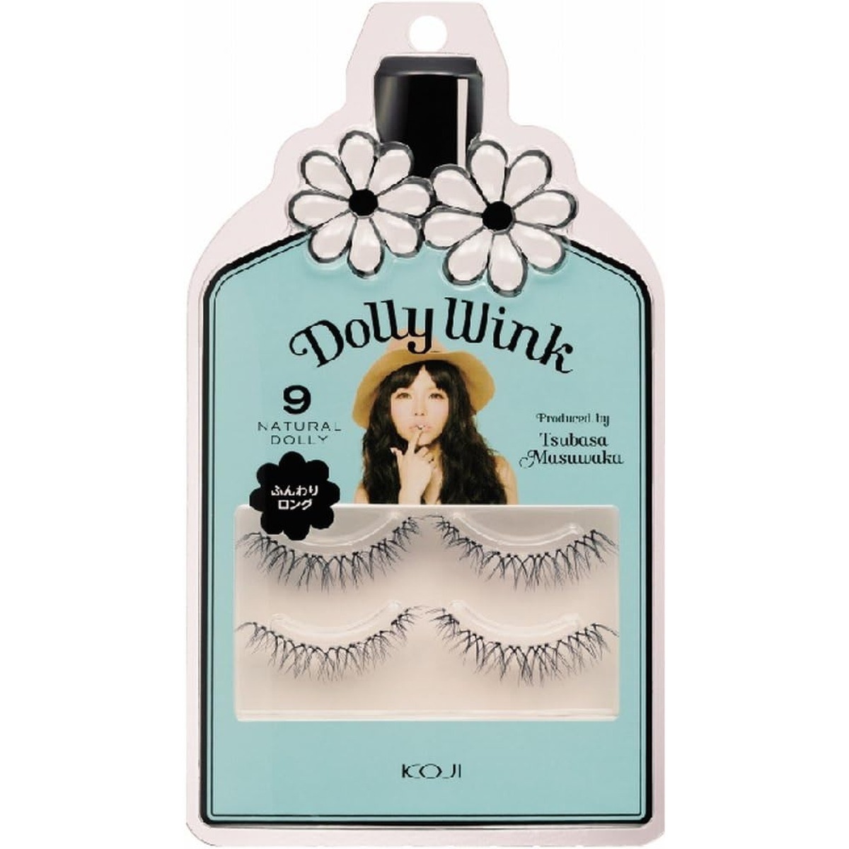  Dolly u ink No.9 natural Dolly on eyelashes for false eyelashes .....2 pair 