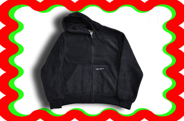 Carhartt　カーハート　CAR-FLEECE　カーフリース　ブラックＬサイズ新品フリースパーカ