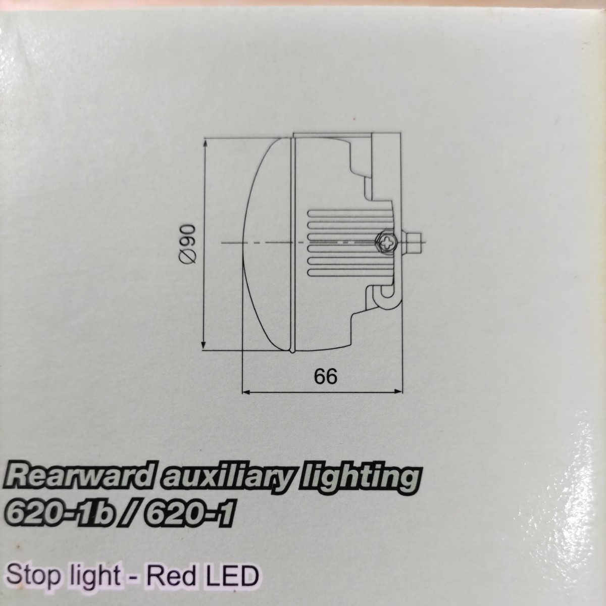 激レア　廃盤　希少　当時物　汎用LEDランプ　ホワイト　未使用品　左右セット　_画像10