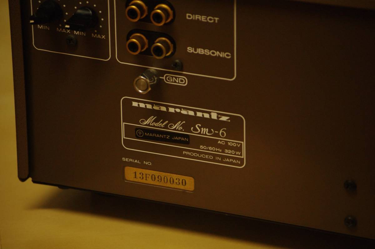 Marantz Sm 6 マランツ パワーアンプ 動作品 メインアンプ Esotec Series 日本マランツ 爱买 Imaijp 日本代购网