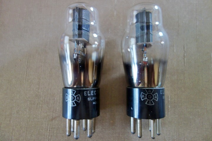 【動作品】ELECTRON Supplied by RCA 41（VT-48）真空管 2本セット ★Western Electric WE349A 同等管_画像1