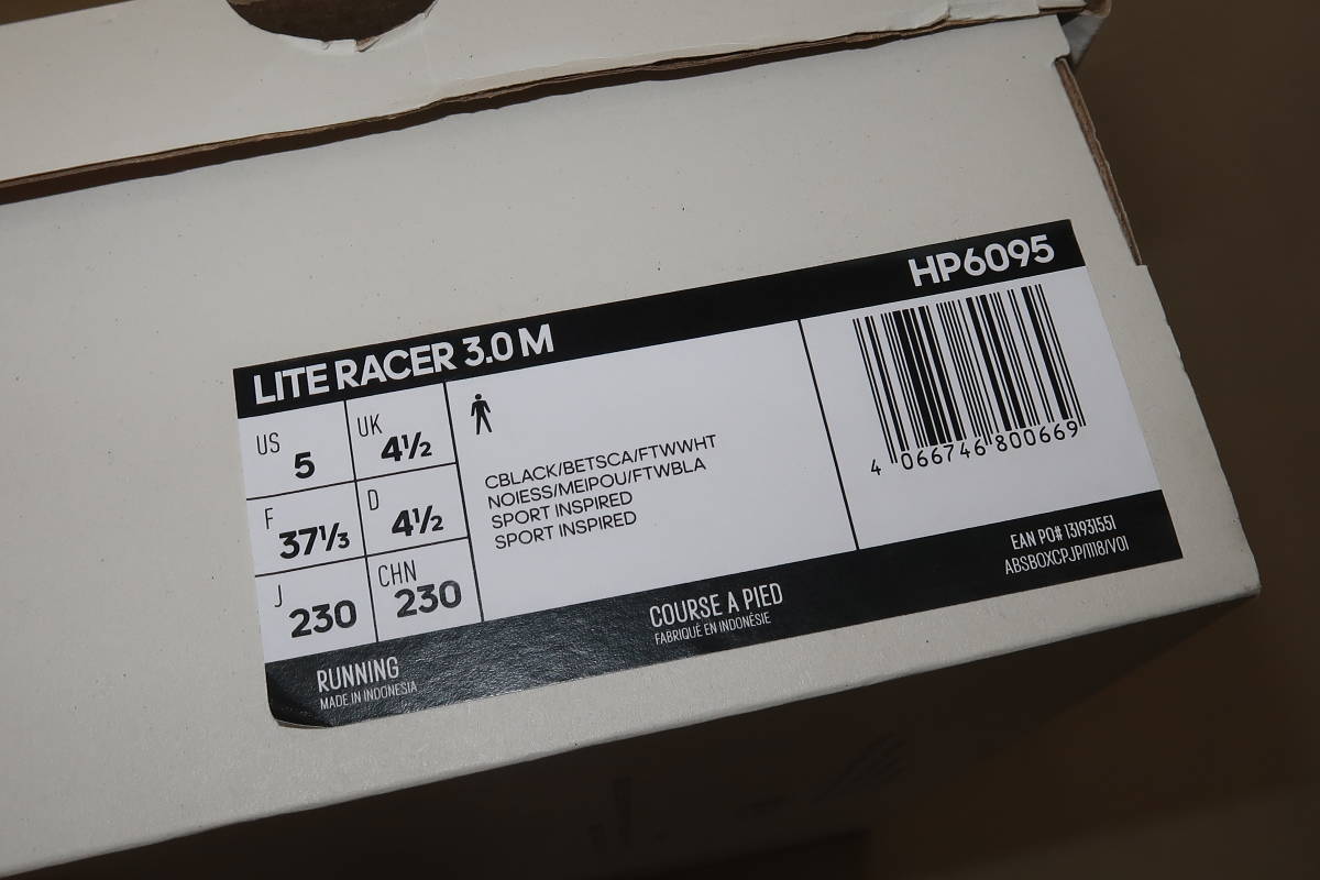 ▲▽未使用 アディダス adidas スニーカー レディース ローカット ライト レーサー 3.0M HP6095 23.0㎝△▼_画像4