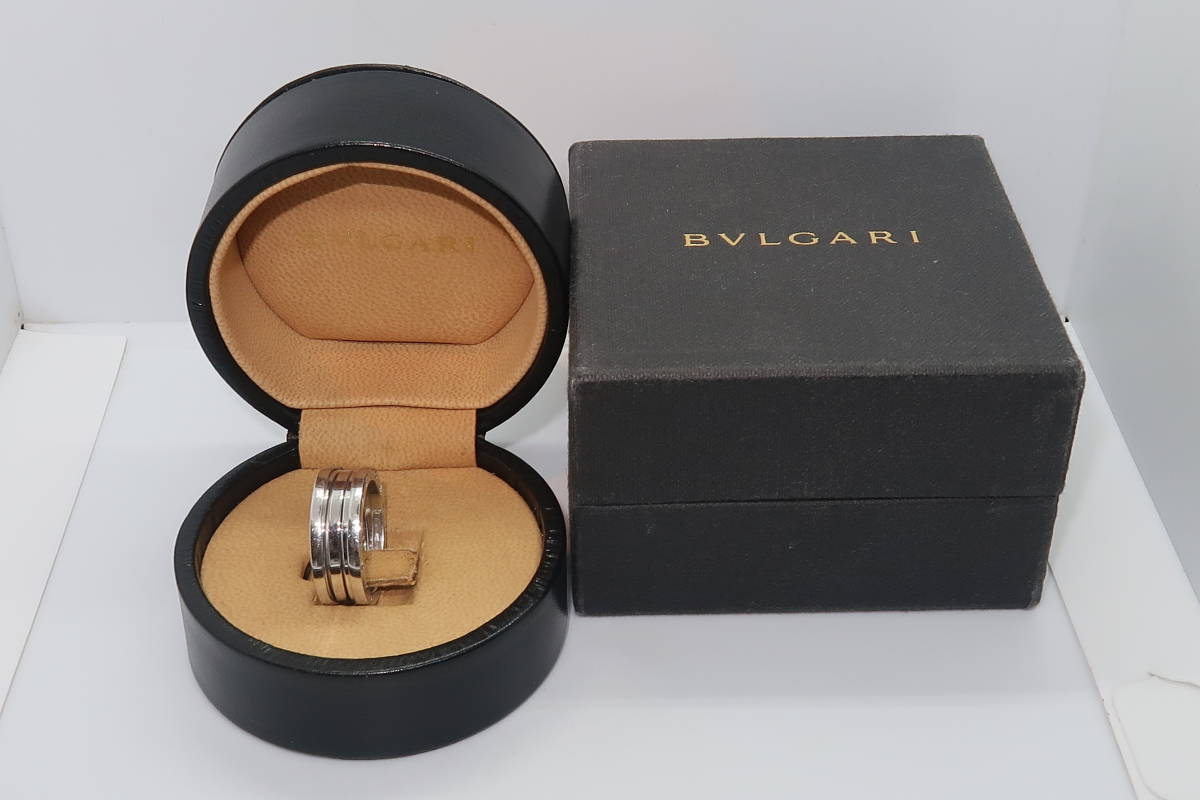 ▲▽ブルガリ BVLGARI ビーゼロワン B-ZERO1 リング K18WG/750 ♯59△▼_画像1