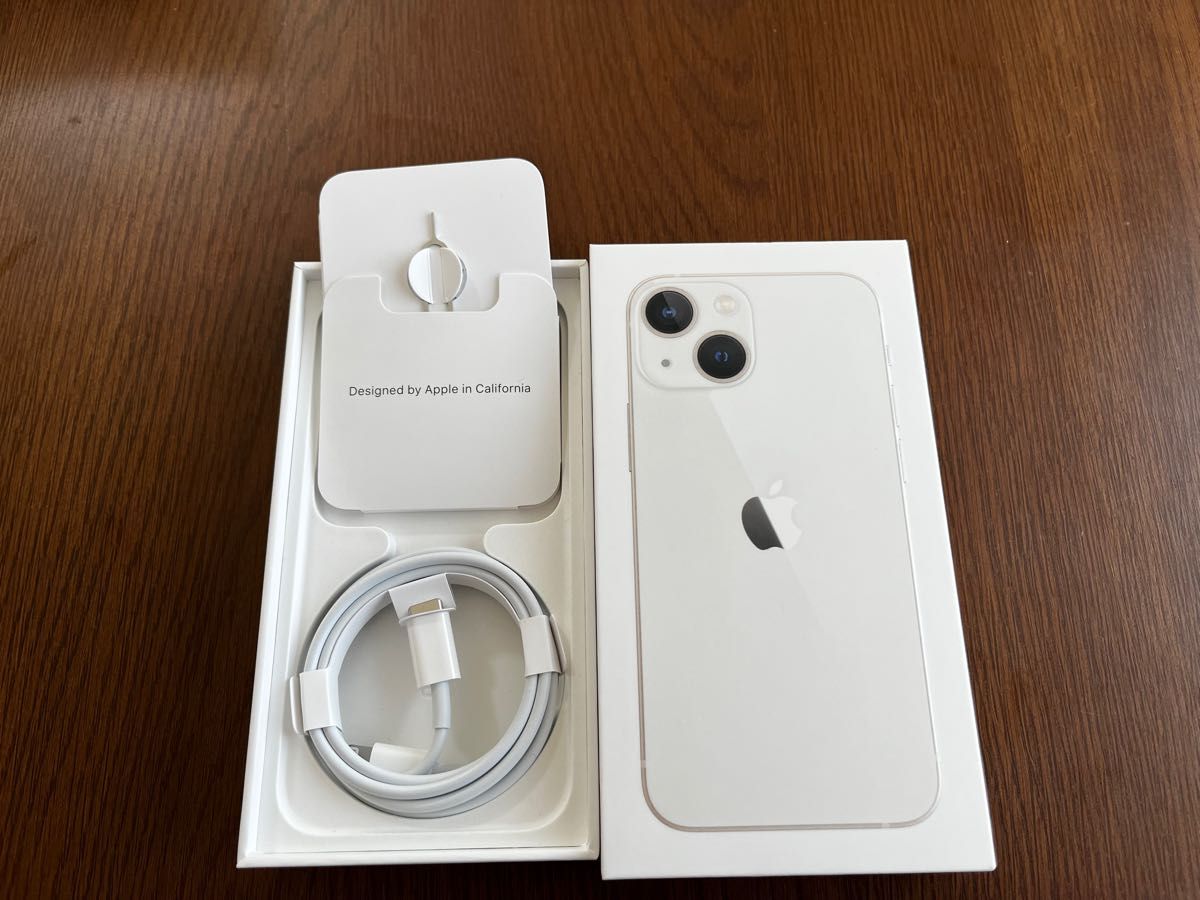 iPhone13 mini 128GB 空箱 元箱　化粧箱 付属品 ケーブル　Lightningケーブル　simピン　純正