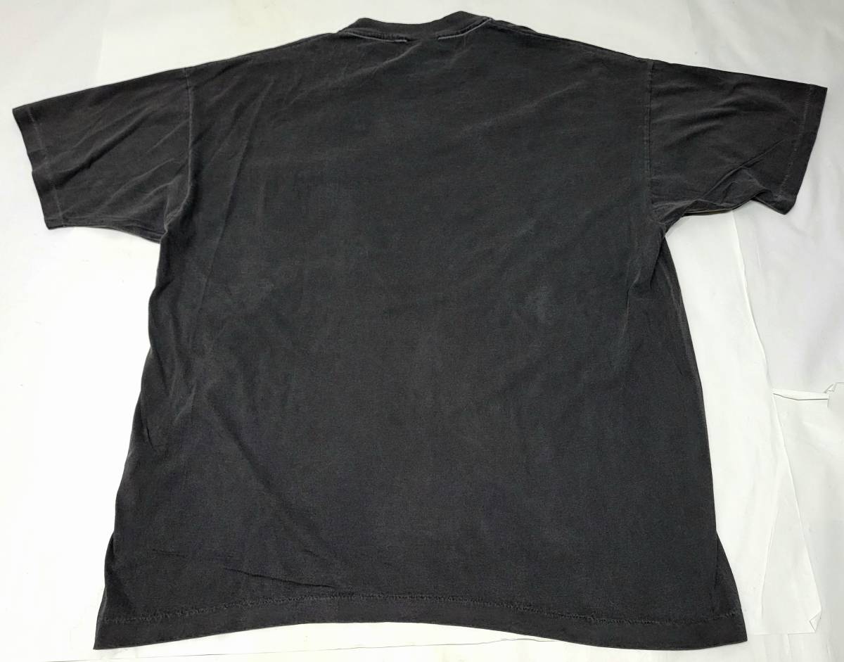 新品デッド 90s USA製 amvil pigmentdyed ポケT 墨黒　XL ポケットTシャツ 90年代 アメリカ製 ビンテージ アンビル ピグメントダイ_画像2