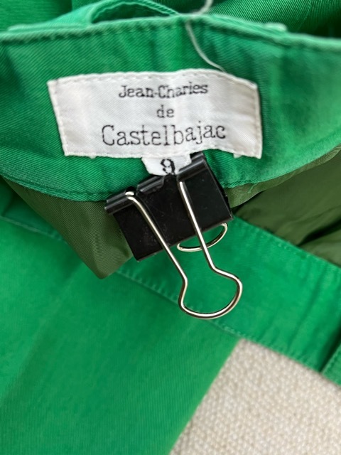(I09118) カステルバジャック/Jean.Charles de Castelbajac sport センターボタン カラーパンツ グリーン レディース サイズ9の画像3